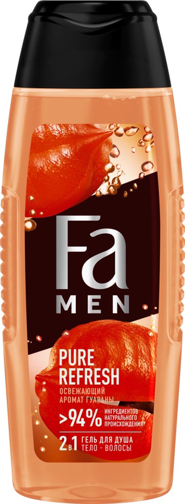Гель для душа мужской FA Men Pure с ароматом гуараны, 250мл